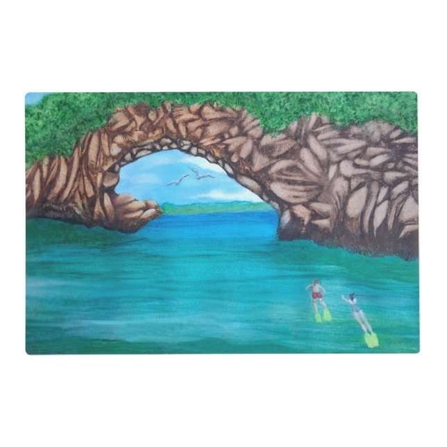 Snorkling in Paradise  Placemat (Front)