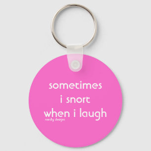 snort laugh keychain