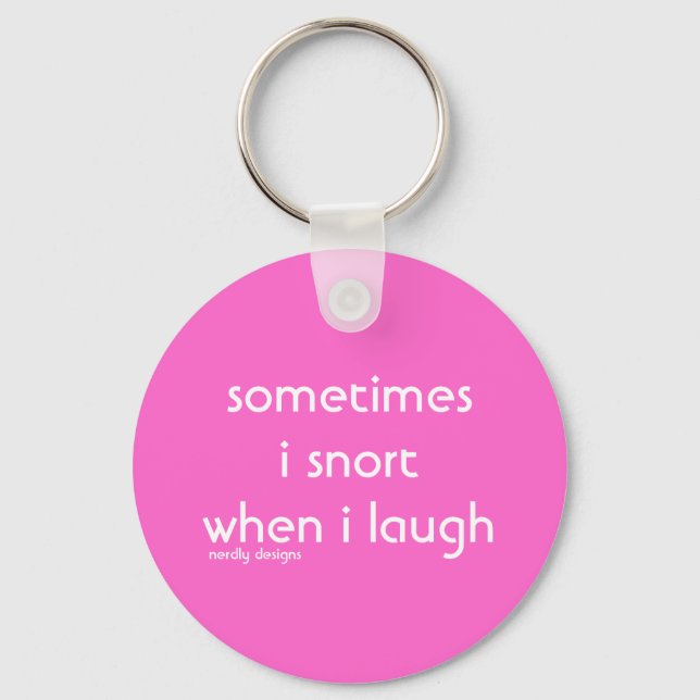 snort laugh keychain (Front)