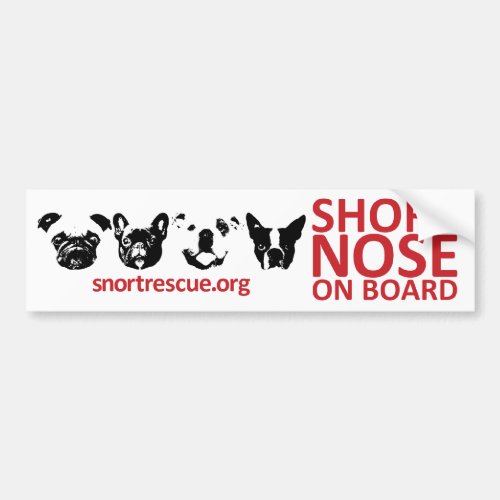 SNORT Short Nose Onboard Bumper Sticker