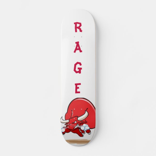 snorting-red-bull skateboard deck (Front)
