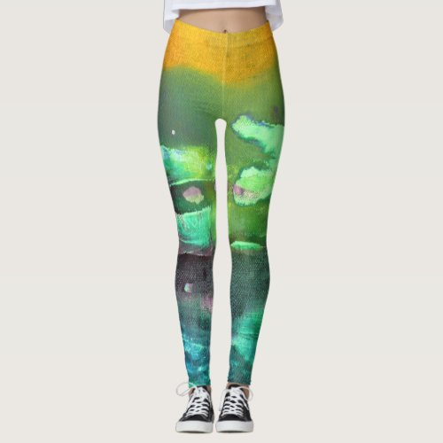 Snot Green Slime Bogey Really Wild Leggings