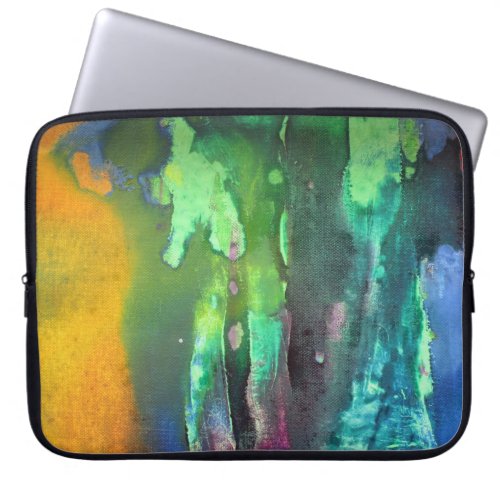 Snot Green Slime Grungy Bogey Laptop Sleeve