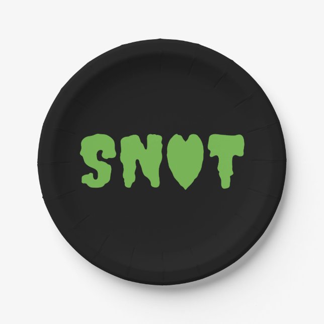 SNOT LOVE PAPER PLATES (Front)