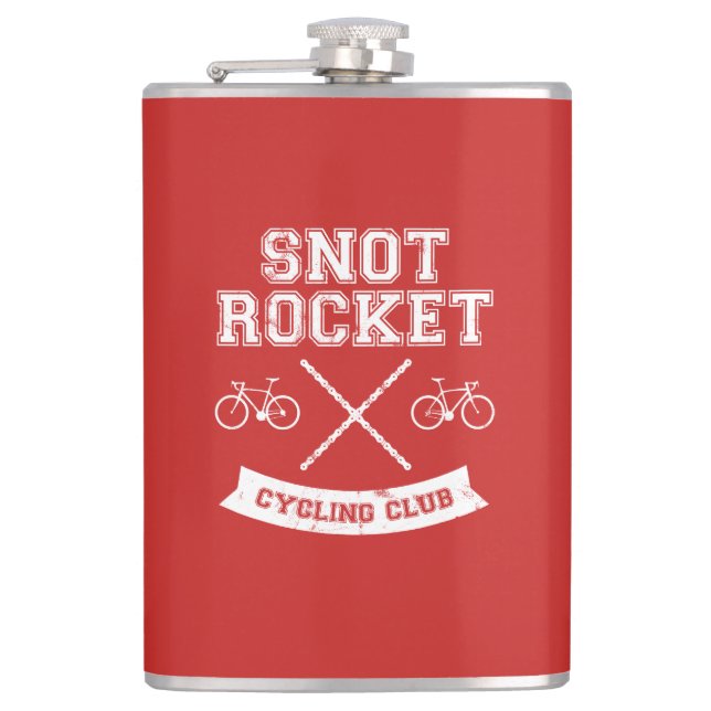 Snot Rocket Cycling Club Flask (Front)