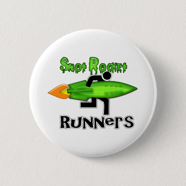 Snot Rocket Runners Pinback Button (Front)