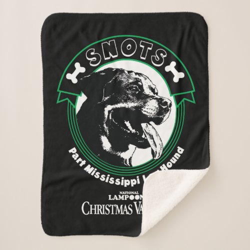 Snots Part Mississippi Leg Hound Sherpa Blanket