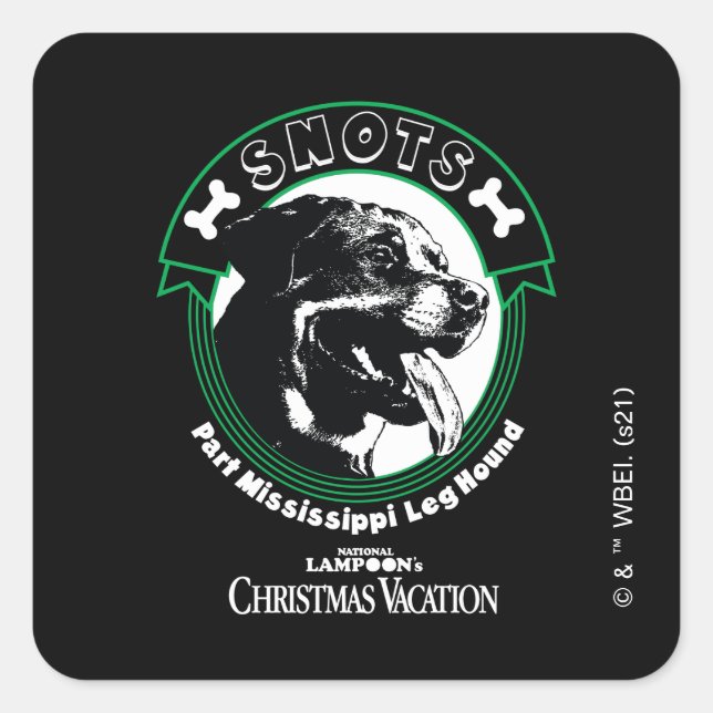 Snots Part Mississippi Leg Hound Square Sticker (Front)