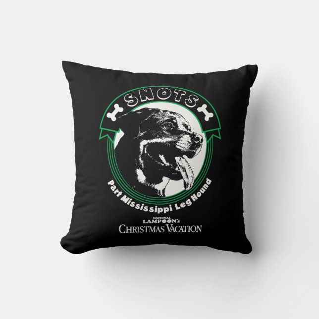 Snots Part Mississippi Leg Hound Throw Pillow (Front)