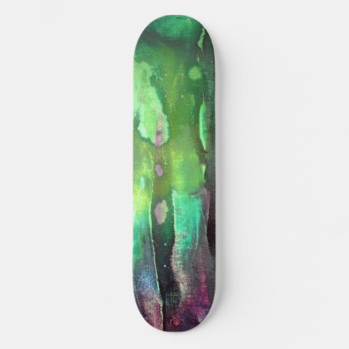 Snotty Green Grungy Slime Skateboard