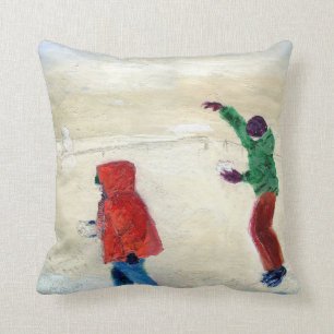 Snow! 2014 throw pillow