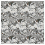 Snow Abstract Fabric