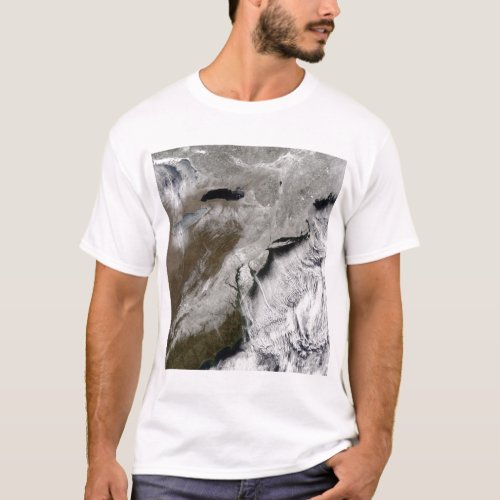 Snow across the northeastern United States T_Shirt