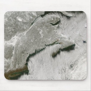 Snow and cloud streets mouse pad