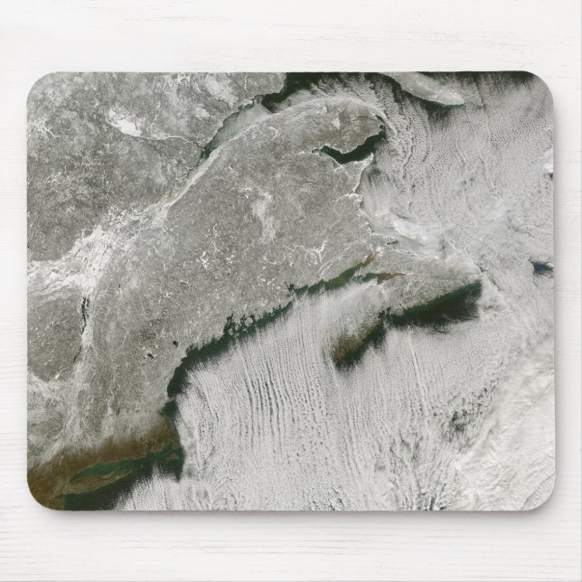 Snow and cloud streets mouse pad (Front)