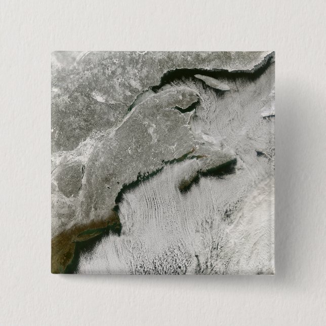 Snow and cloud streets pinback button (Front)