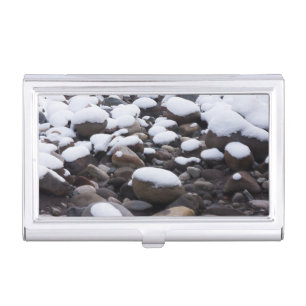 Snow And Rocks, Mt. Rainier National Park Business Card Case