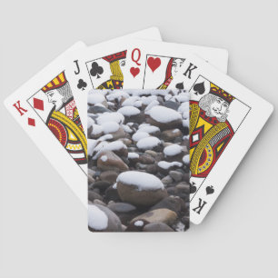 Snow And Rocks, Mt. Rainier National Park Poker Cards