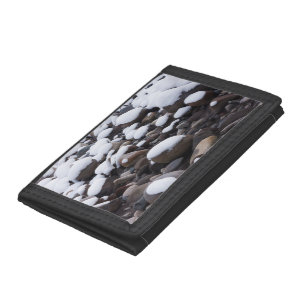 Snow And Rocks, Mt. Rainier National Park Trifold Wallet