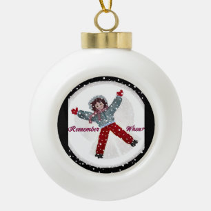Snow Angel Ball Ornament