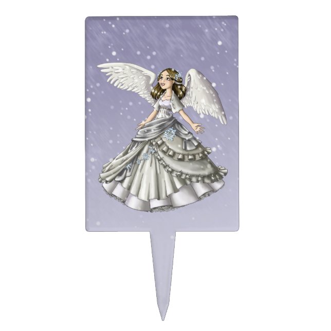 Snow Angel Cake Topper (Front)