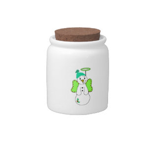 Snow Angel Candy Jar