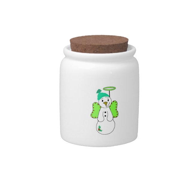 Snow Angel Candy Jar (Front)