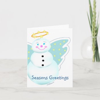 Snow Angel Greeting Card by imagefactory at Zazzle