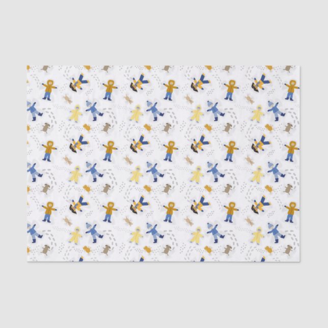Snow Angel Kids Tissue Paper (Front)