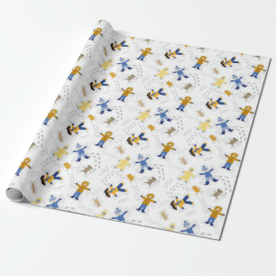 Snow Angel Kids Wrapping Paper