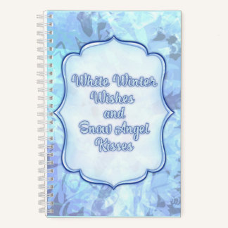 Snow Angel Kisses – Whimsical Winter Greeting Card Notebook