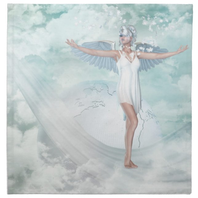 Snow Angel Napkins (Front)
