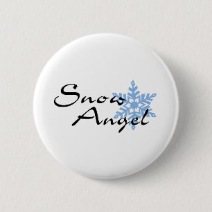 Snow Angel Pinback Button