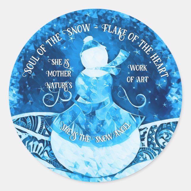Snow Angel Sticker (Front)