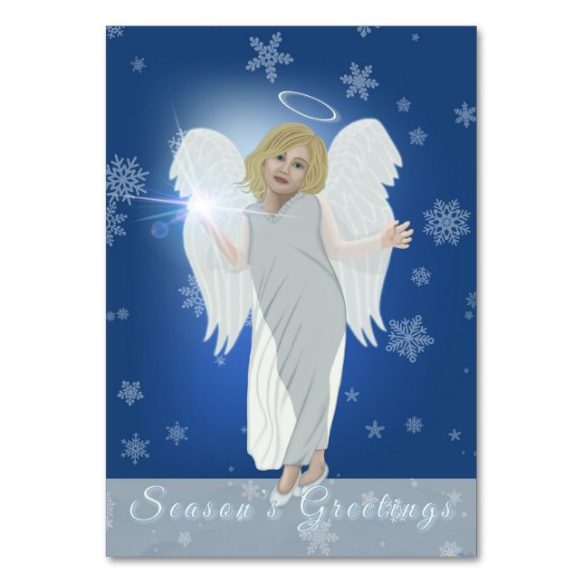 Snow Angel Table Number (Front)