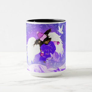 Snow Angel Weenie Dog Mug