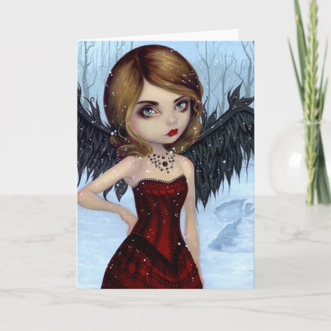 "Snow Angels" Greeting Card (Front)