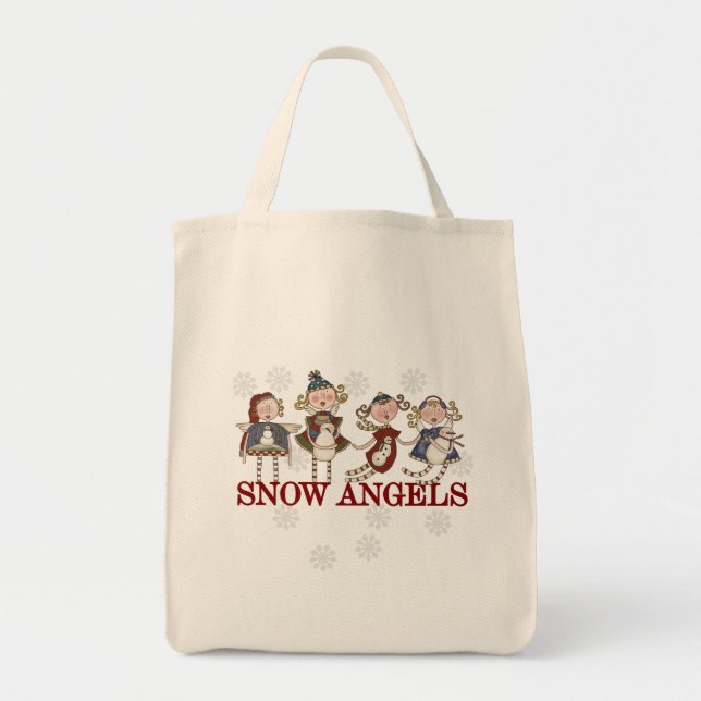 Snow Angels Tote Bag (Front)