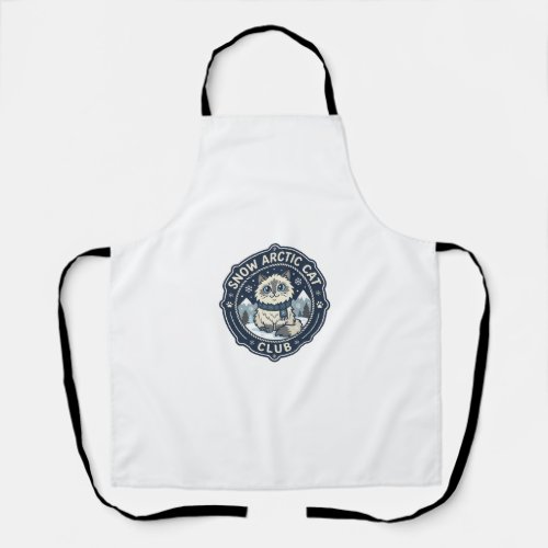 Snow Arctic Cat POD Vector Art - Snow Arctic Cat C Apron