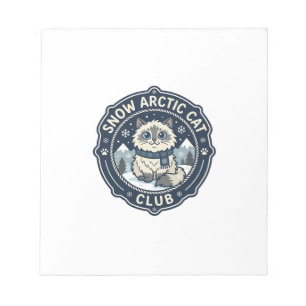 Snow Arctic Cat POD Vector Art - Snow Arctic Cat C Notepad