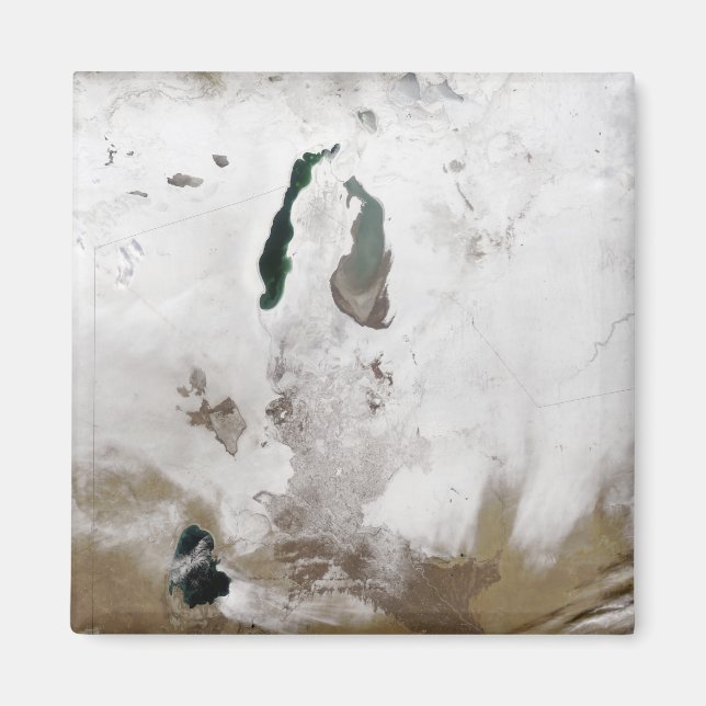 Snow around the Aral Sea Magnet (Front)