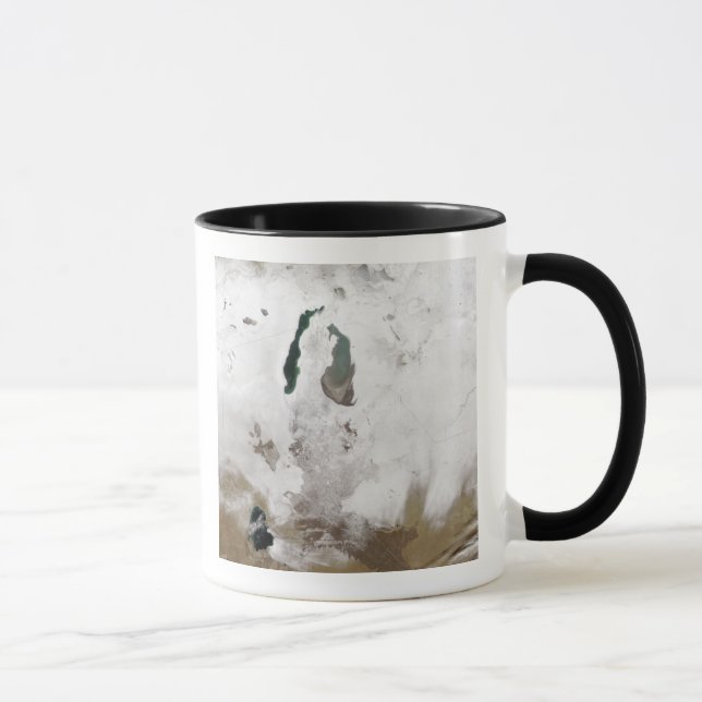 Snow around the Aral Sea Mug (Right)