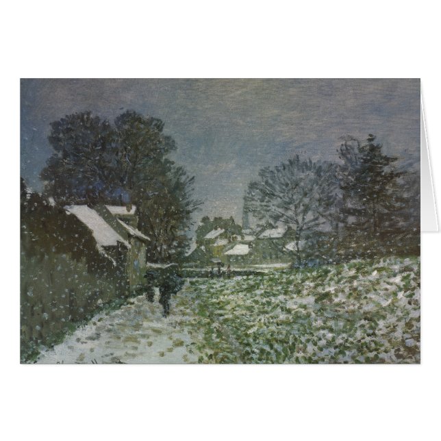 Snow at Argenteuil by Claude Monet Cards (Front Horizontal)
