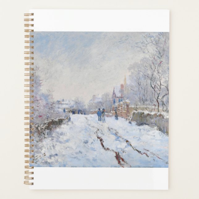 Snow at Argenteuil by Claude Monet Planner (Front)