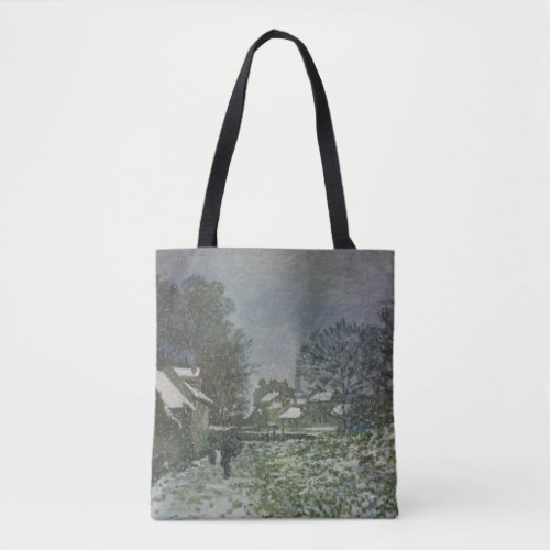 Snow at Argenteuil by Claude Monet Tote Bag