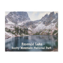 Snow at Emerald Lake Rocky Mountain National Park