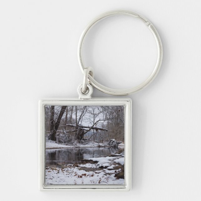 Snow At Finley Keychain (Front)