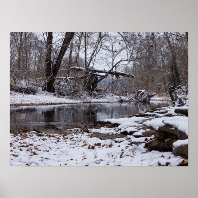 Snow At Finley Poster (Front)