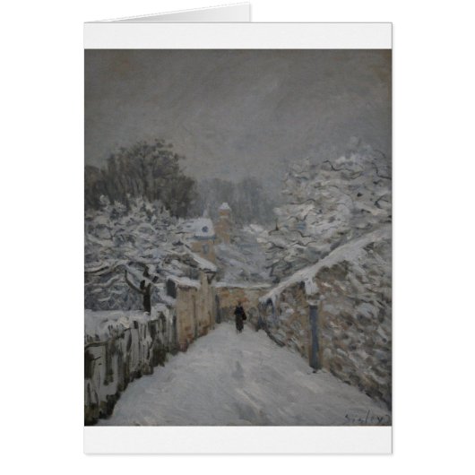 Snow at Louveciennes by Alfred Sisley (Front)