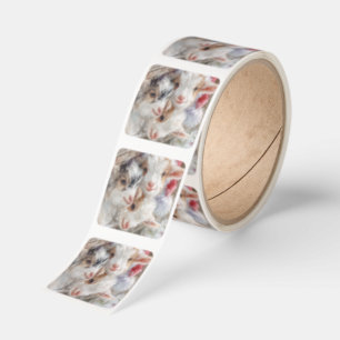 Snow Babies - Christmas Baby Goats 12 Square Sticker